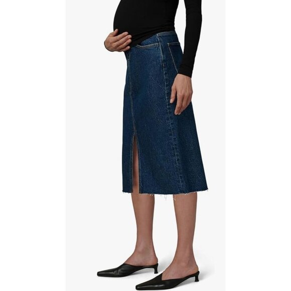 Joe's Jeans The Joplin Denim Knee Length Skirt Women's Maternity Size 26 in EUC! - Picture 1 of 8